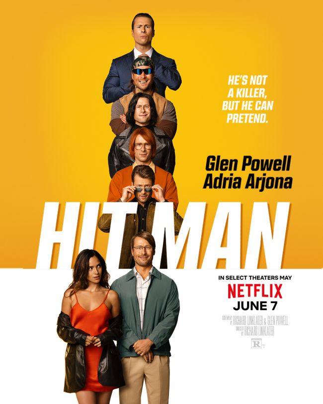 Glen Powell brilla nel primo trailer di Hit Man 
