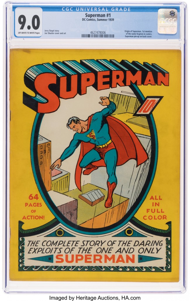 Un fumetto di Superman del 1939 è all'asta e dovrebbe essere venduto come uno dei fumetti più preziosi di sempre
