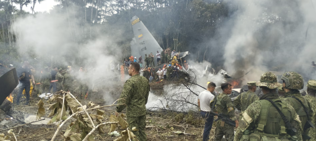 Incidente aereo militare colombiano uccide 66 persone