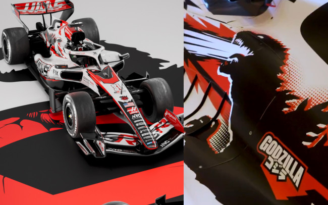 Haas F1 Team rivela una livrea speciale con Godzilla prima del Gran Premio del Giappone