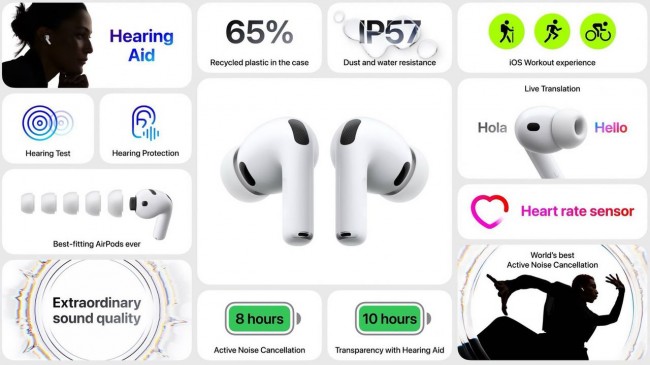 Apple presenta AirPods Pro 3