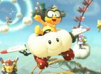 Dai un'occhiata alla schermata del titolo di Mario Kart World 