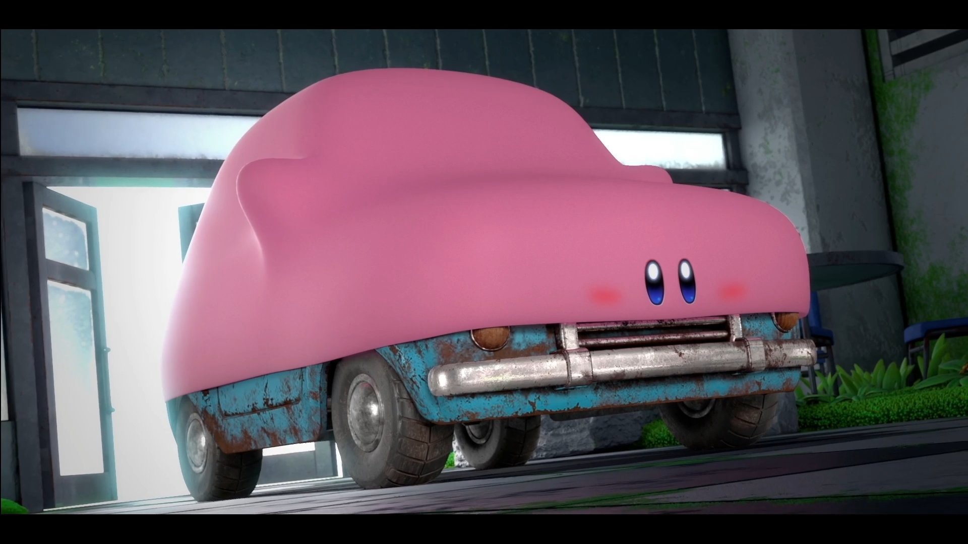 In Kirby e la Terra Perduta Kirby può trasformarsi in un'auto