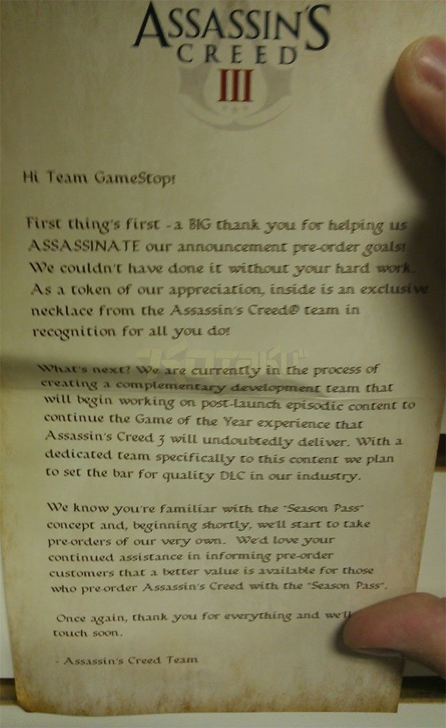 Assassin's Creed season pass? Assassin's Creed III Gamereactor