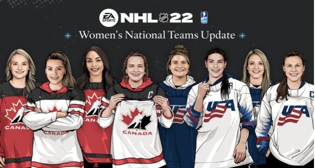 In NHL 22 arrivano le squadre femminili