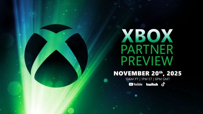 Xbox ospiterà una presentazione Partner Preview il 20 novembre