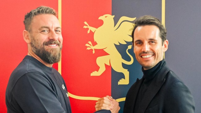 Daniele De Rossi annunciato dal Genoa come nuovo allenatore della squadra di Serie A in difficoltà