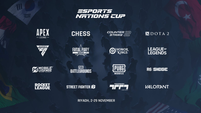 La formazione completa delle 16 partite della Esports Nations Cup è stata confermata