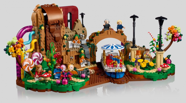 Lego svela la fabbrica di cioccolato di Willy Wonka