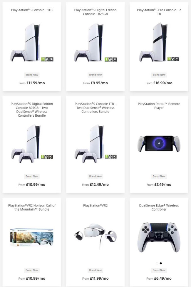 Sony lancia il piano di noleggio PS5 nel Regno Unito a partire da £9,95 al mese