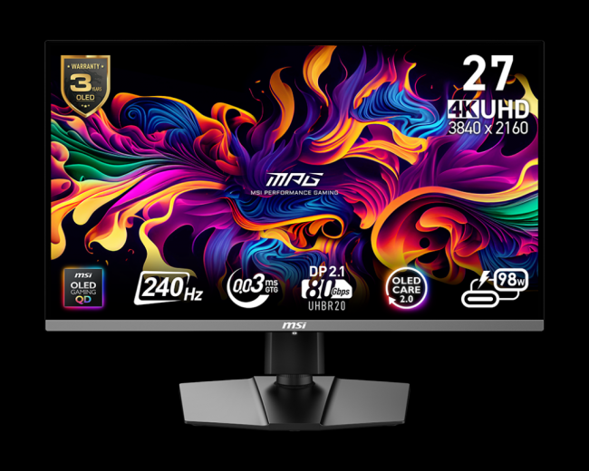 Asus, Samsung e MSI fanno un salto al CES con i primi monitor OLED 4K da 27 Hz al mondo
