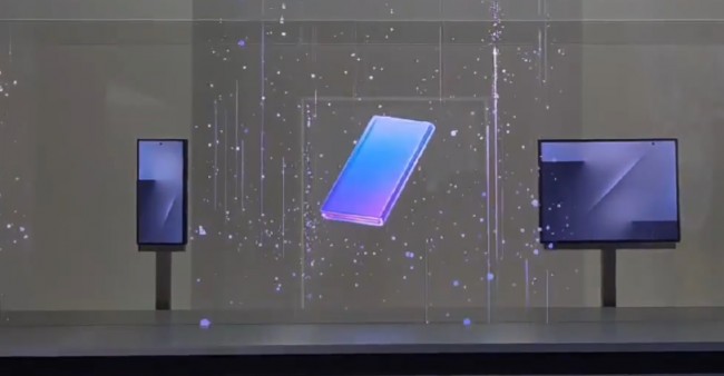 Rivelato il primo sguardo al telefono pieghevole triplo di Samsung