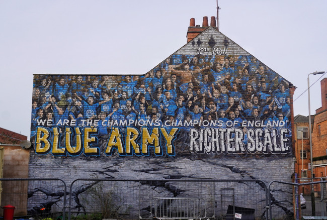 Il Leicester City retrocesso in League One dieci anni dopo aver vinto la Premier League