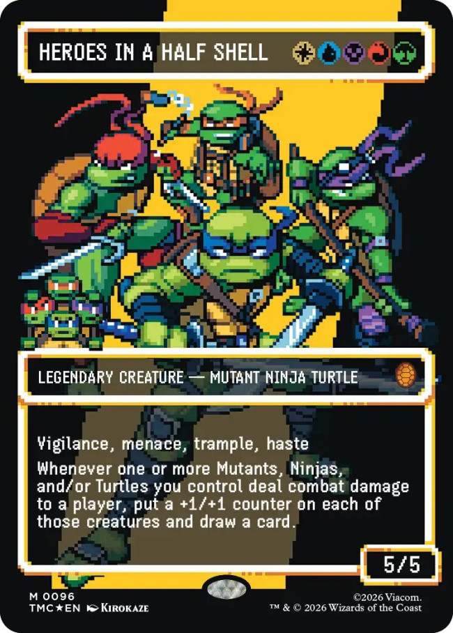 La collezione Teenage Mutant Ninja Turtles di Magic: The Gathering presenta carte ispirate ai giochi