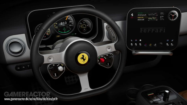 Ferrari rivela l'interno nel loro primo EV in assoluto