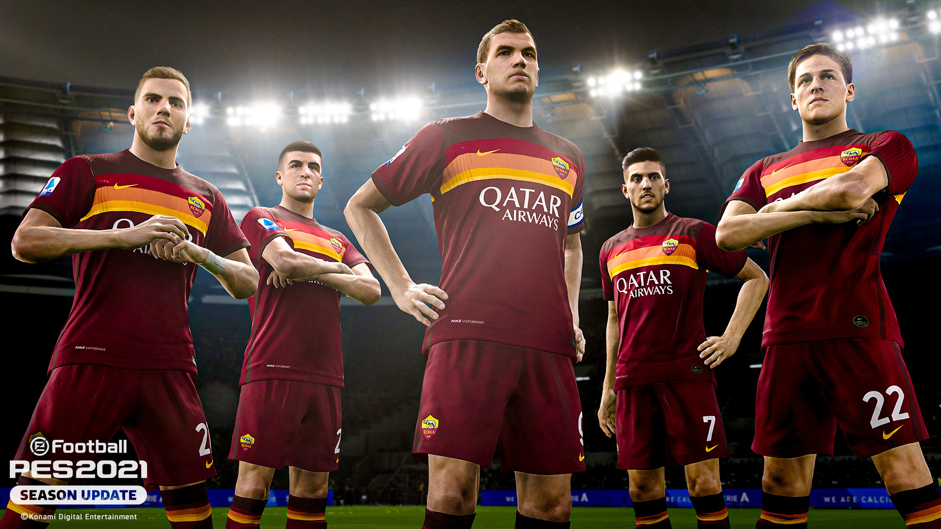 PES 2021 firmato un accordo esclusivo con l'AS Roma