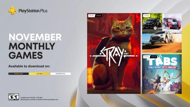 I giochi PlayStation Plus sono davvero diversi con Stray, EA Sports WRC e TABS a novembre