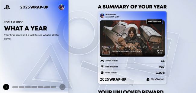 Com'è stato il tuo anno con PlayStation nel 2025?