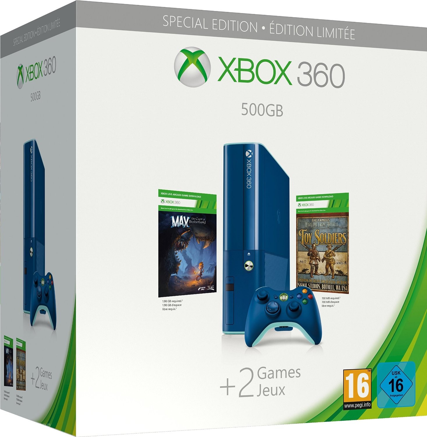 xbox 360 e blue