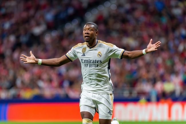 David Alaba si unisce alla lista dei convocati del Real Madrid dopo non giocare dal 2023