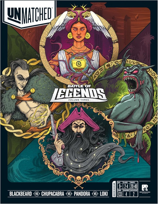 Abbiamo giocato a giochi da tavolo con pirati, dèi e mostri in Unmatched: Battle of Legends - Volume Three