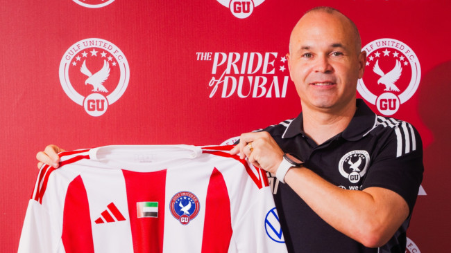 Andrés Iniesta ottiene il suo primo incarico come allenatore al Gulf United FC di Dubai