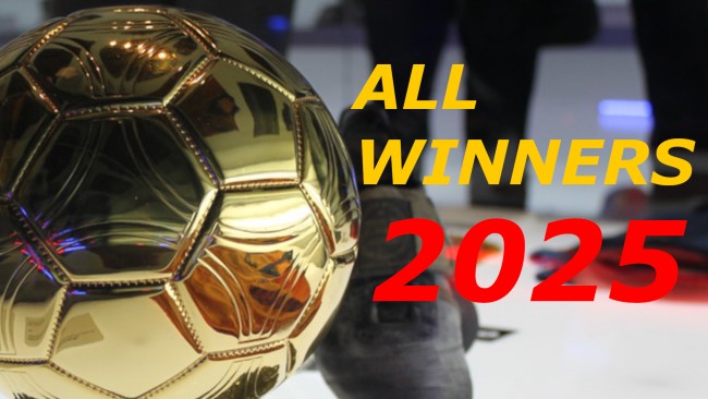 Pallone d'Oro 2025: elenco completo dei vincitori di ogni categoria