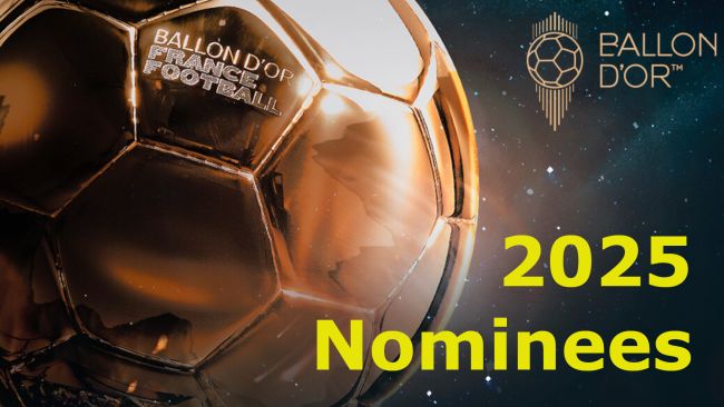 Pallone d'Oro 2025: annunciati tutti i candidati