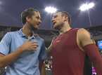 Jack Draper e Daniil Medvedev discutono della penalit&agrave; per ostacolo a Indian Wells