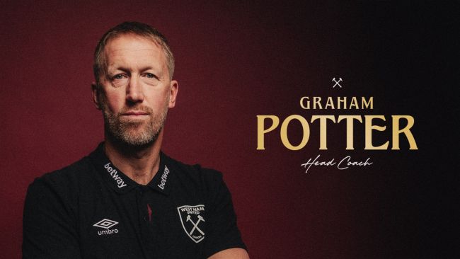 Graham Potter confermato dal West Ham come nuovo allenatore, in sostituzione di Lopetegui