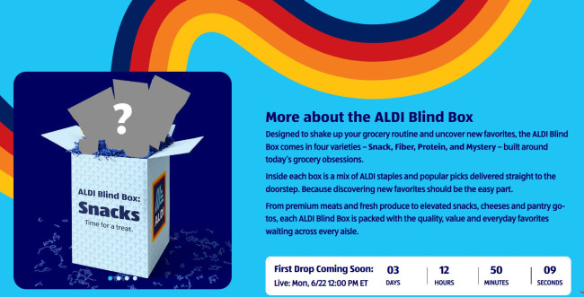 Aldi adotta la tendenza delle scatole cieche con un giveaway limitato