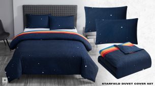 Porta il cosmo in camera da letto con il set di piumini Starfield