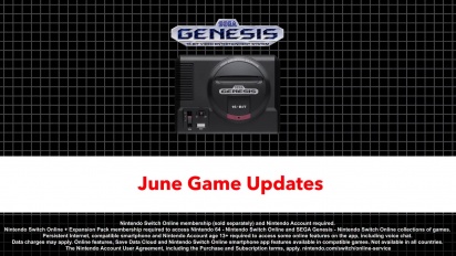 Nintendo Switch Online - Sega Mega Drive Aggiornamento del gioco di giugno 2022