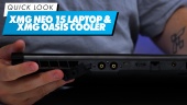 XMG Neo 15 Laptop & XMG Oasis Cooler - Sguardo rapido