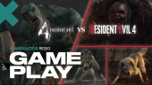 Resident Evil 4 Remake vs Gameplay originale Confronto - El Gigante Battle