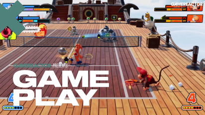 Mario Tennis Fever - Gameplay delle partite online di doppio